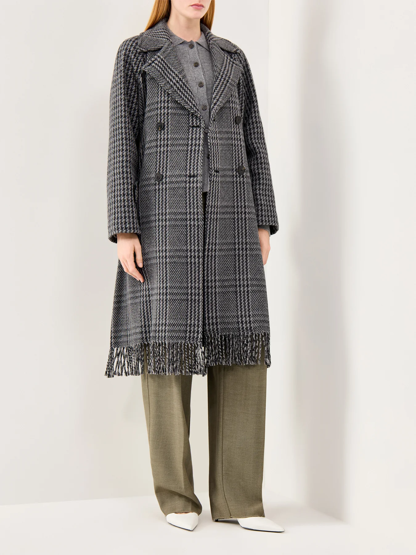 Carpi Feinge Hem Coat Dark Grey - Image 2