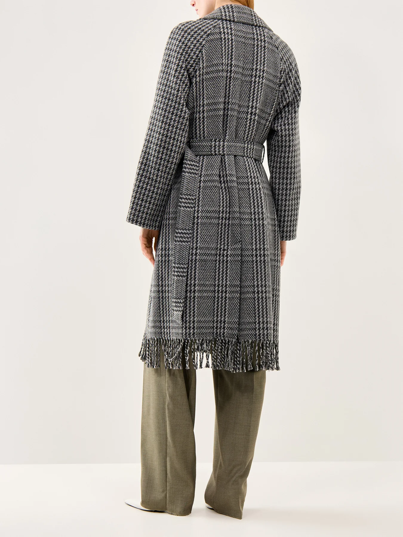 Carpi Feinge Hem Coat Dark Grey - Image 5