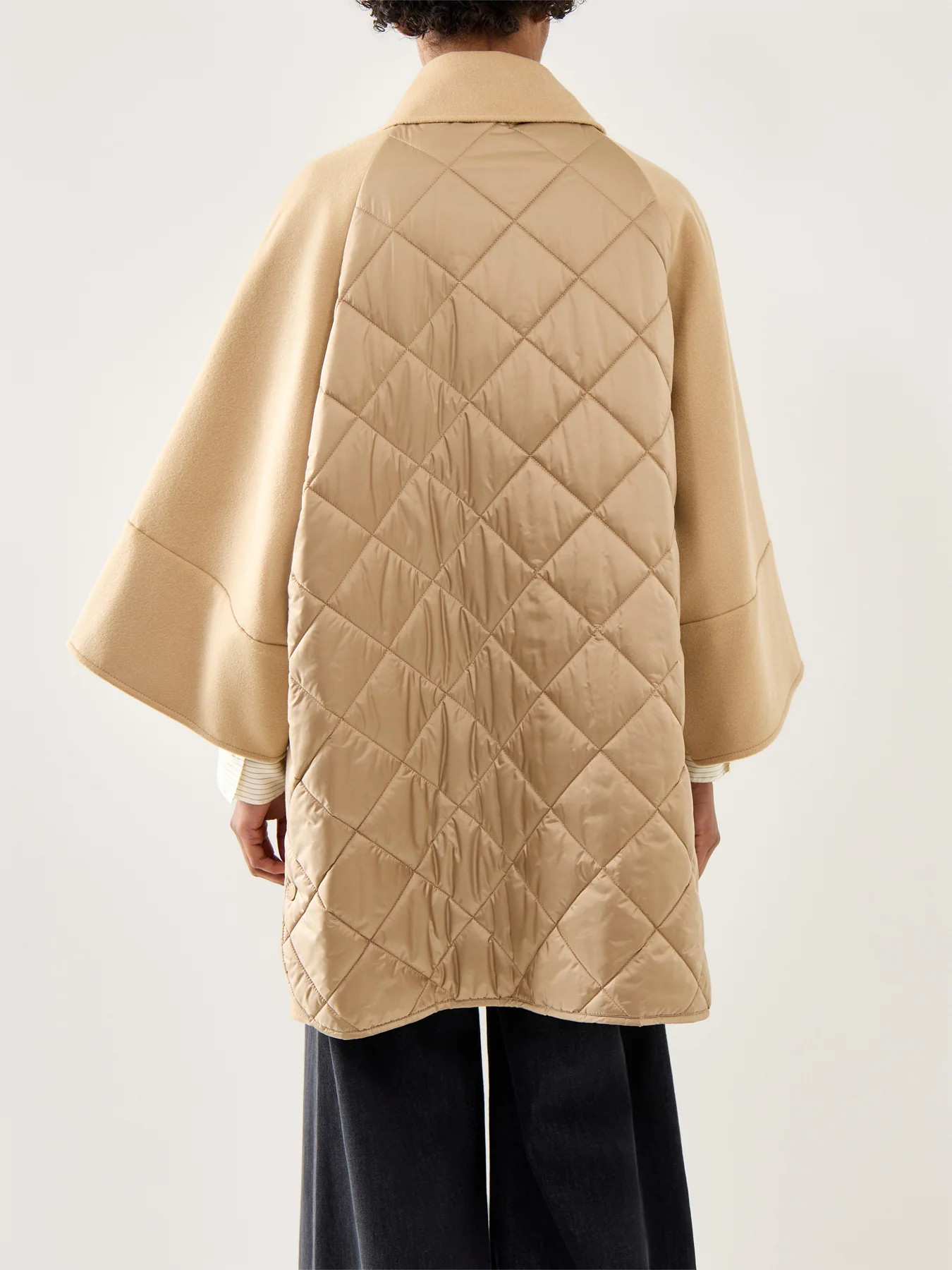 Rufo Coat Wide Sleeves Padded Camel - Image 5