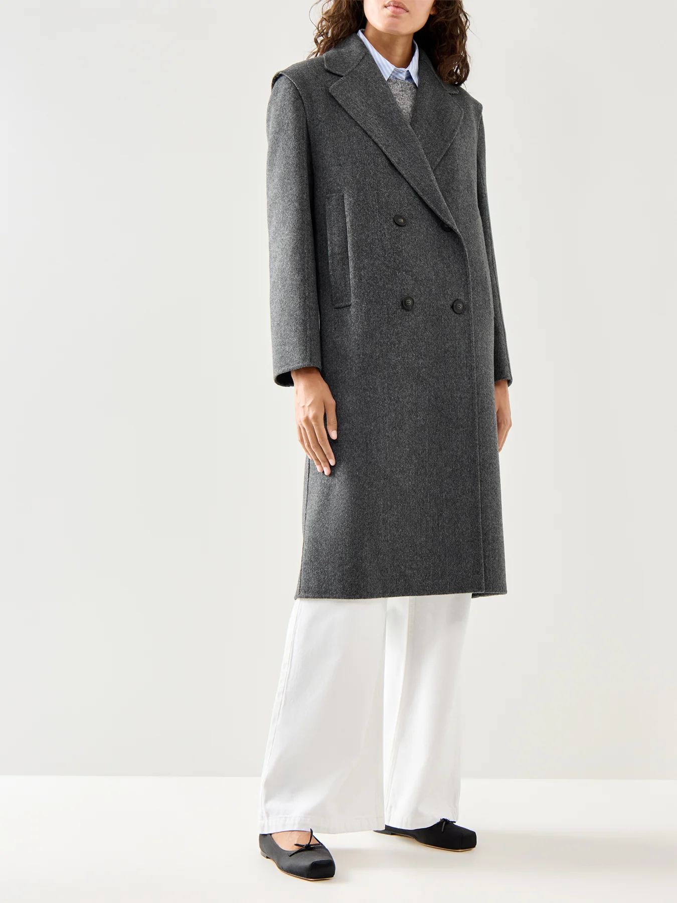 Sabadel 2In1 Coat Gilet Bolero Combo Grey - Image 4