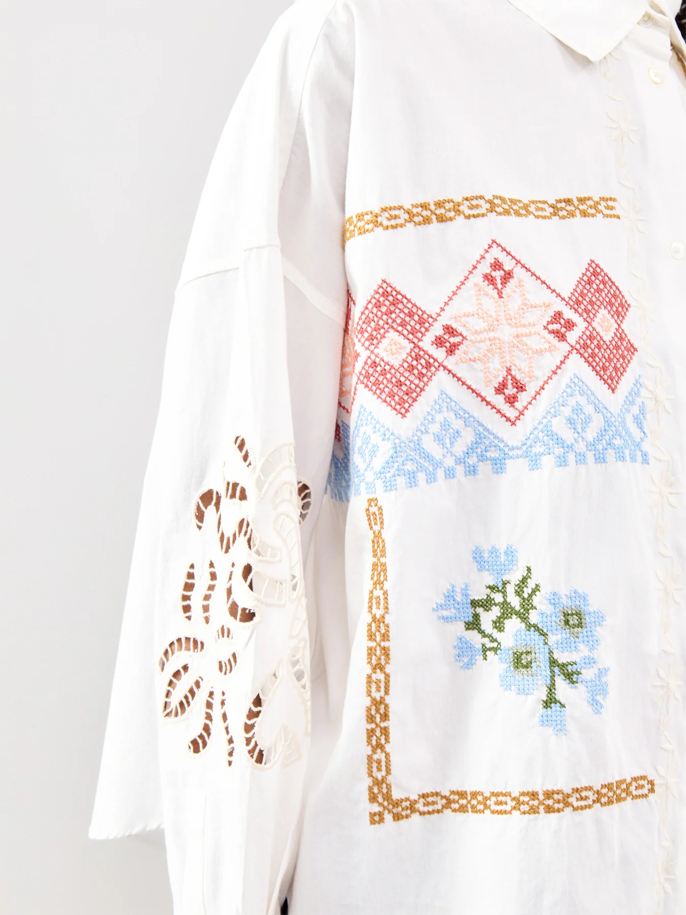 Cotton Shirt White - Image 3