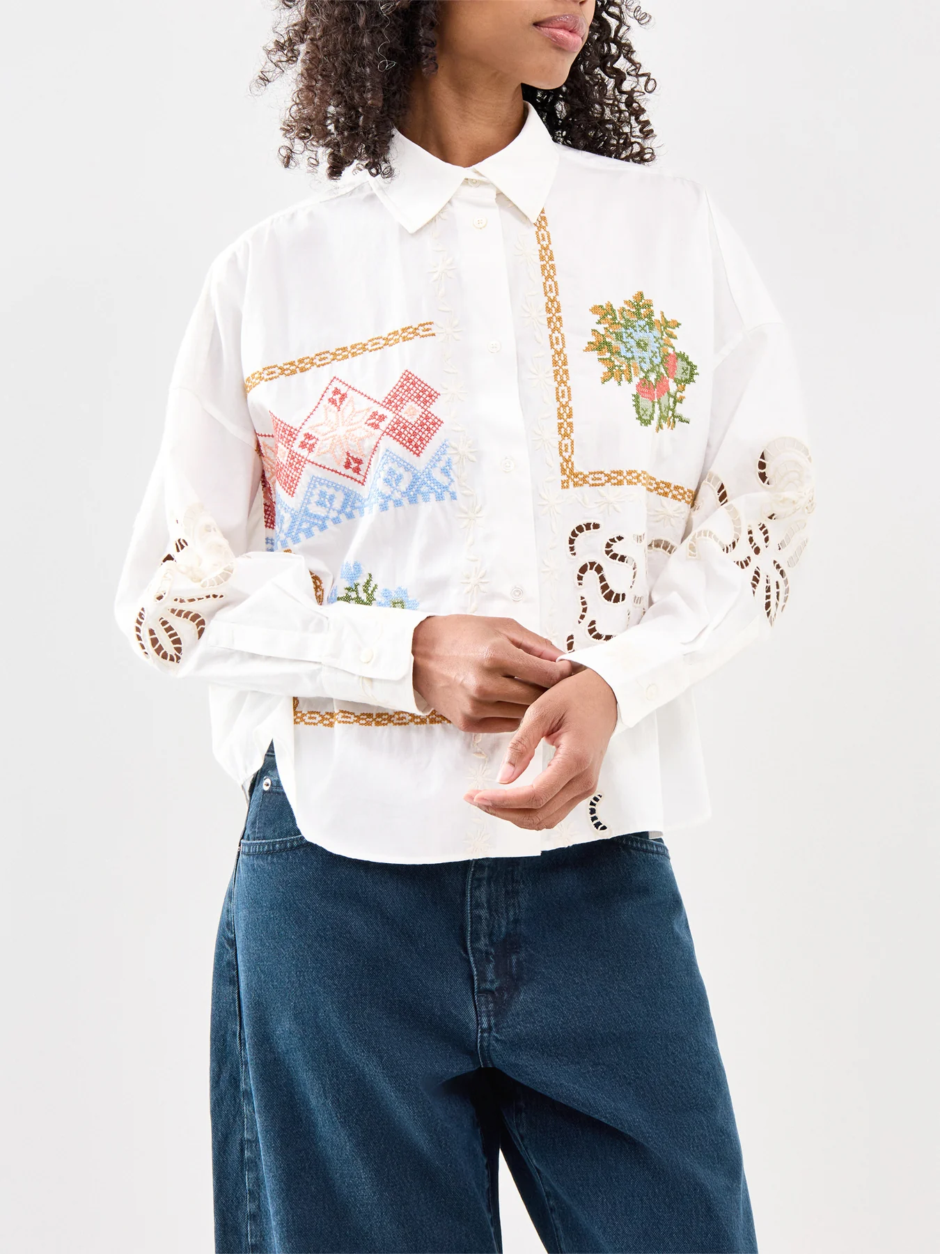 Cotton Shirt White - Image 4