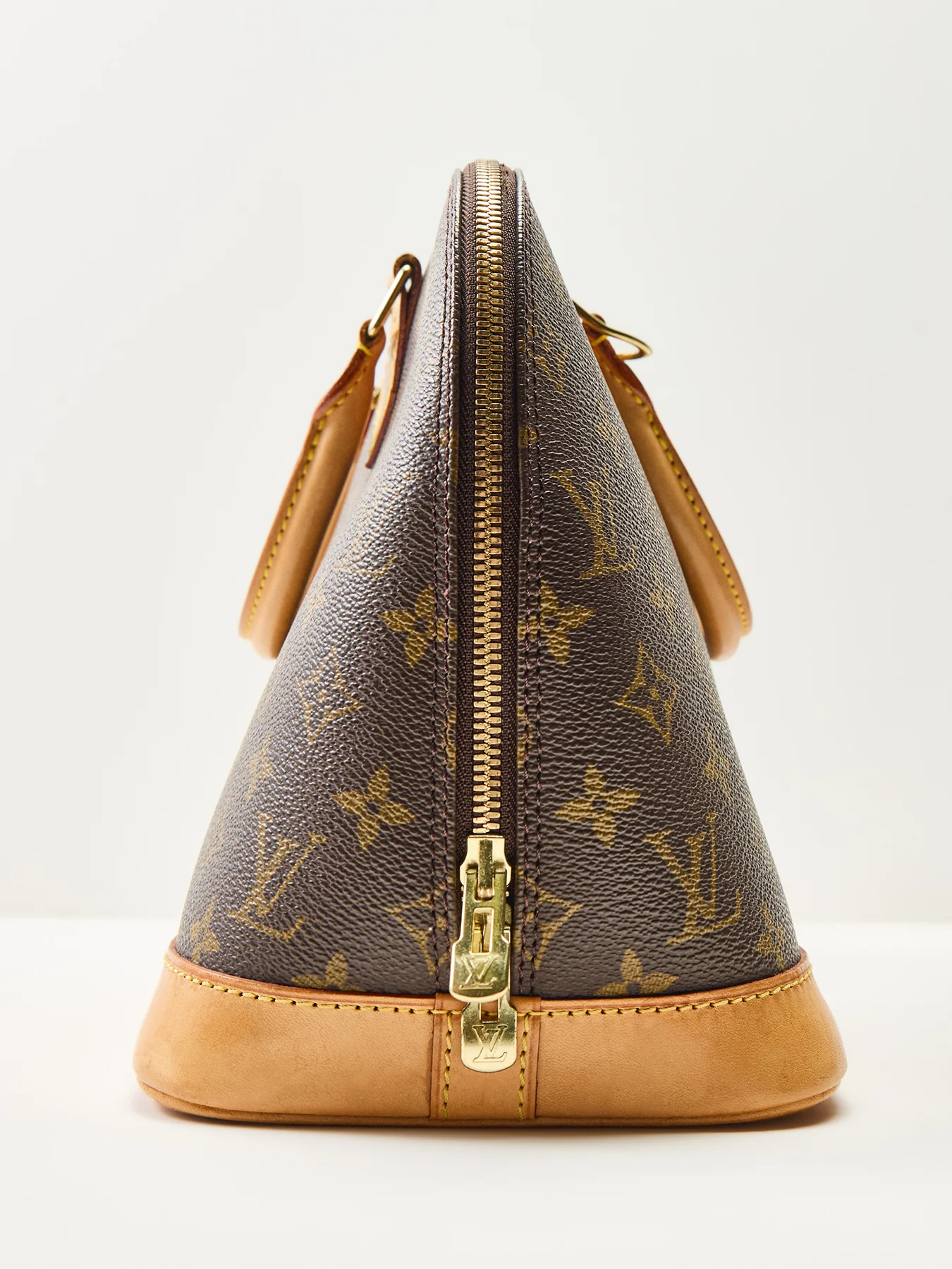 Vintage Louis Vuitton Monogram Alma PM Bag Brown - Image 5