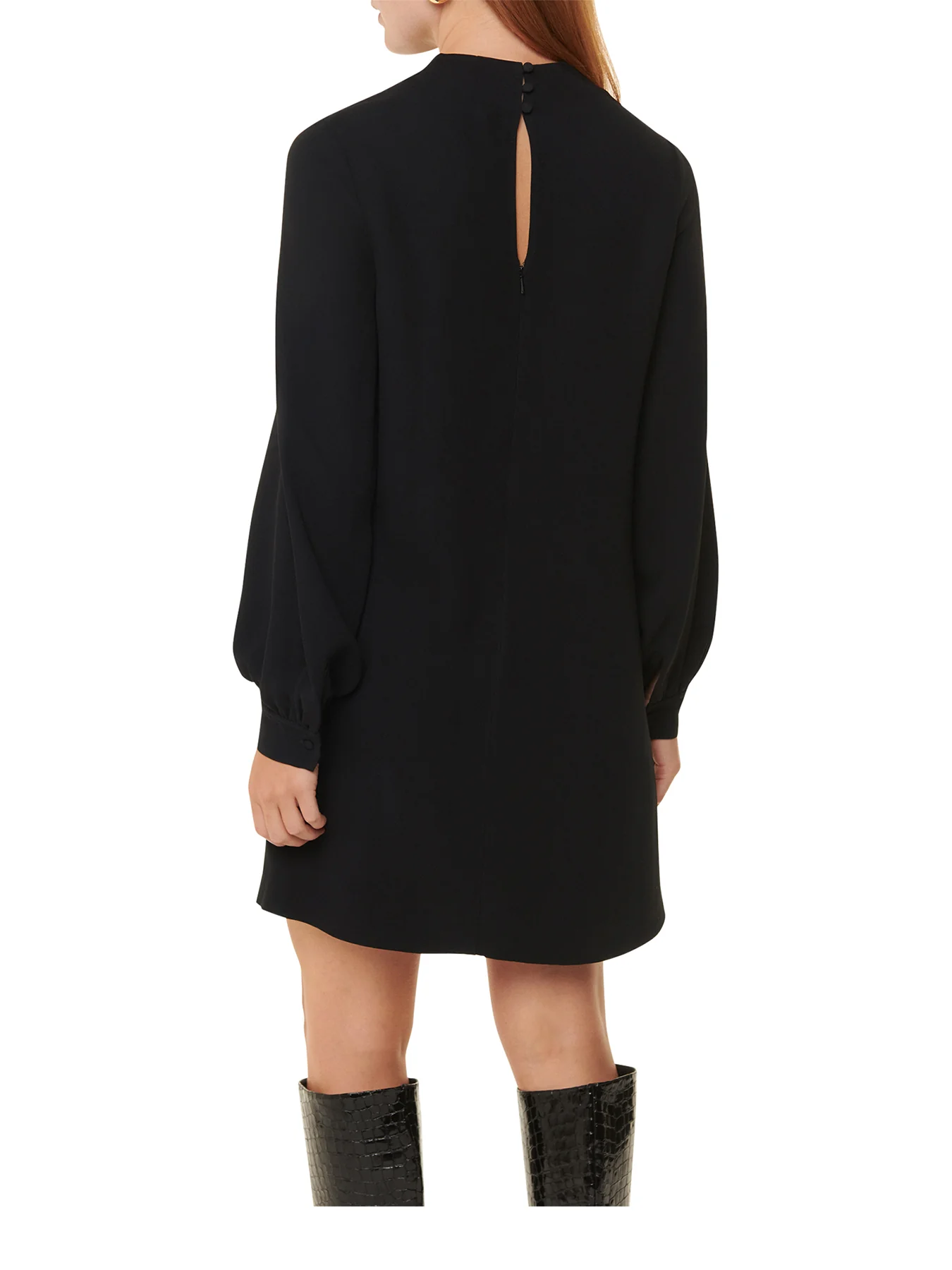 Cleo Shift Dress Black - Image 3