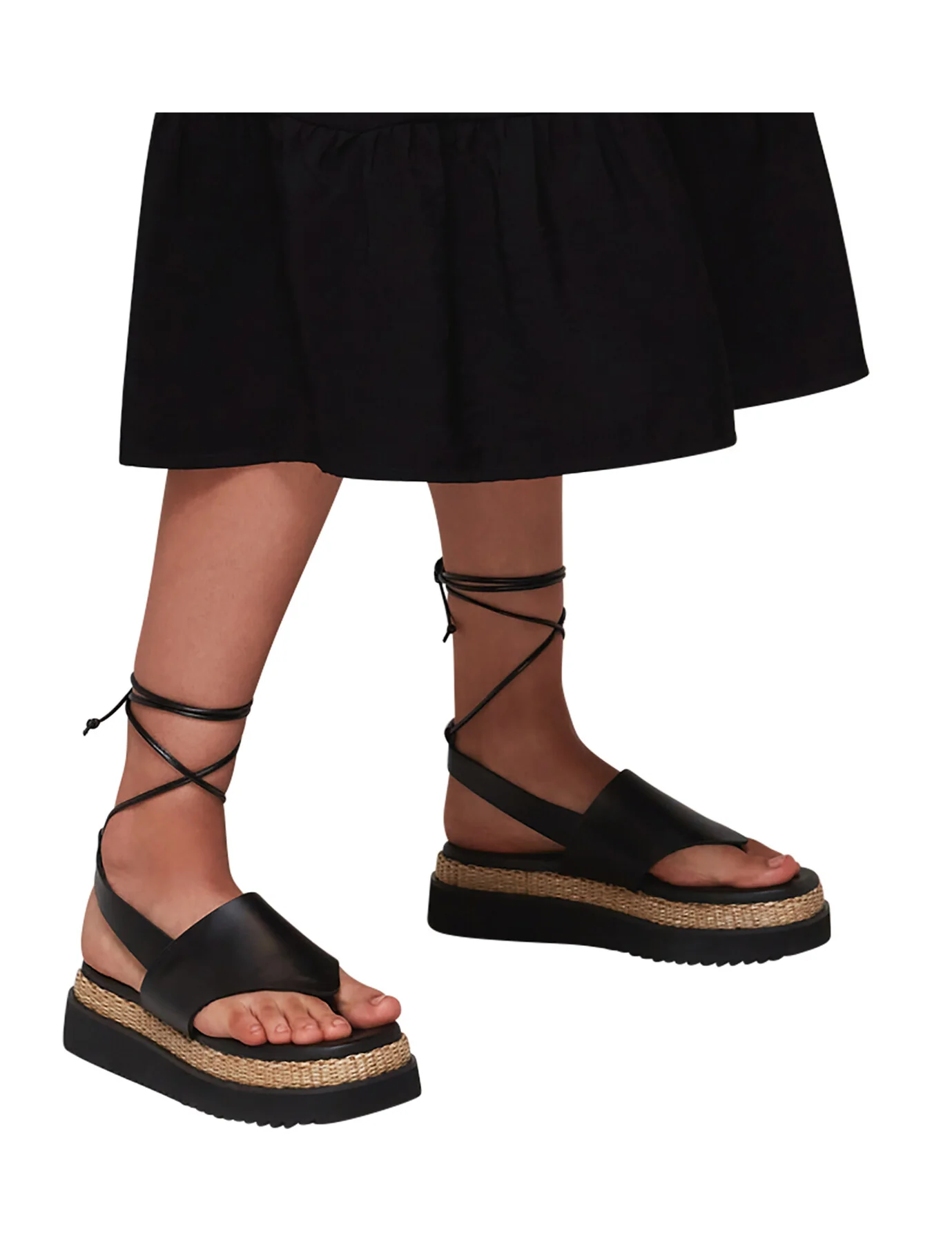 Lia Raffia Platform Sandal - Image 4