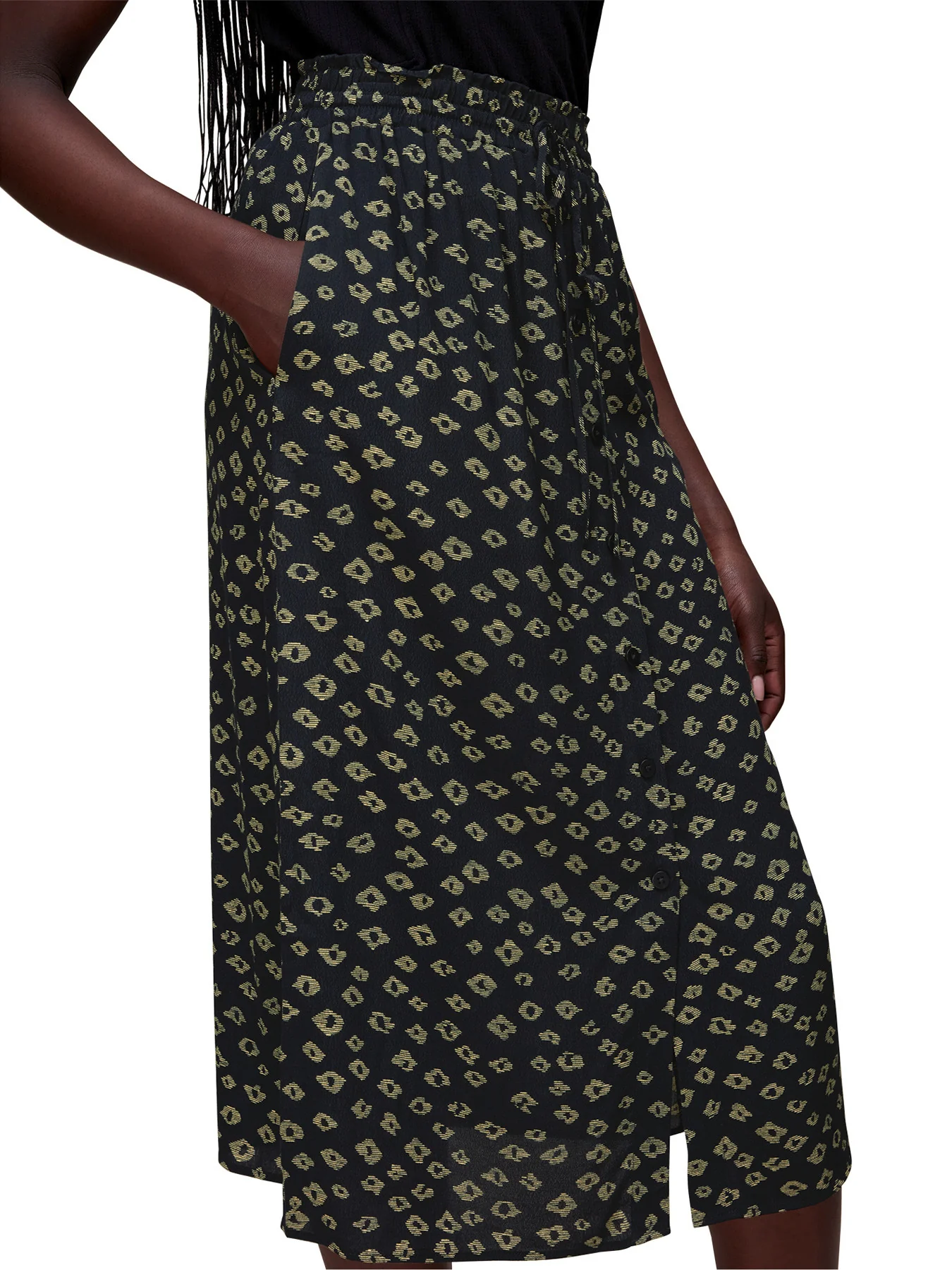 Abstract Gem Print Skirt - Image 4