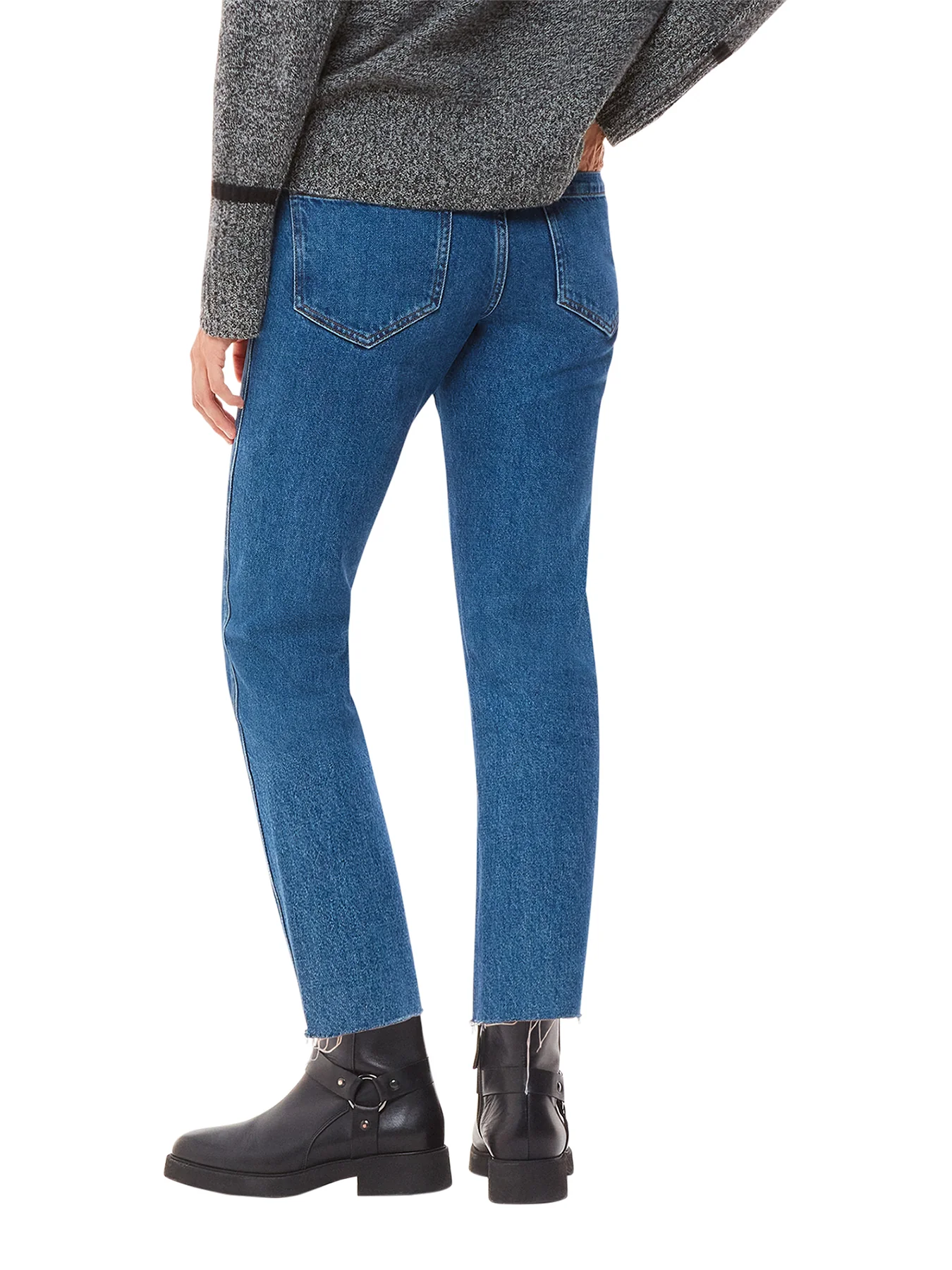 Denim Authentic Slim Frayed Jean - Image 3