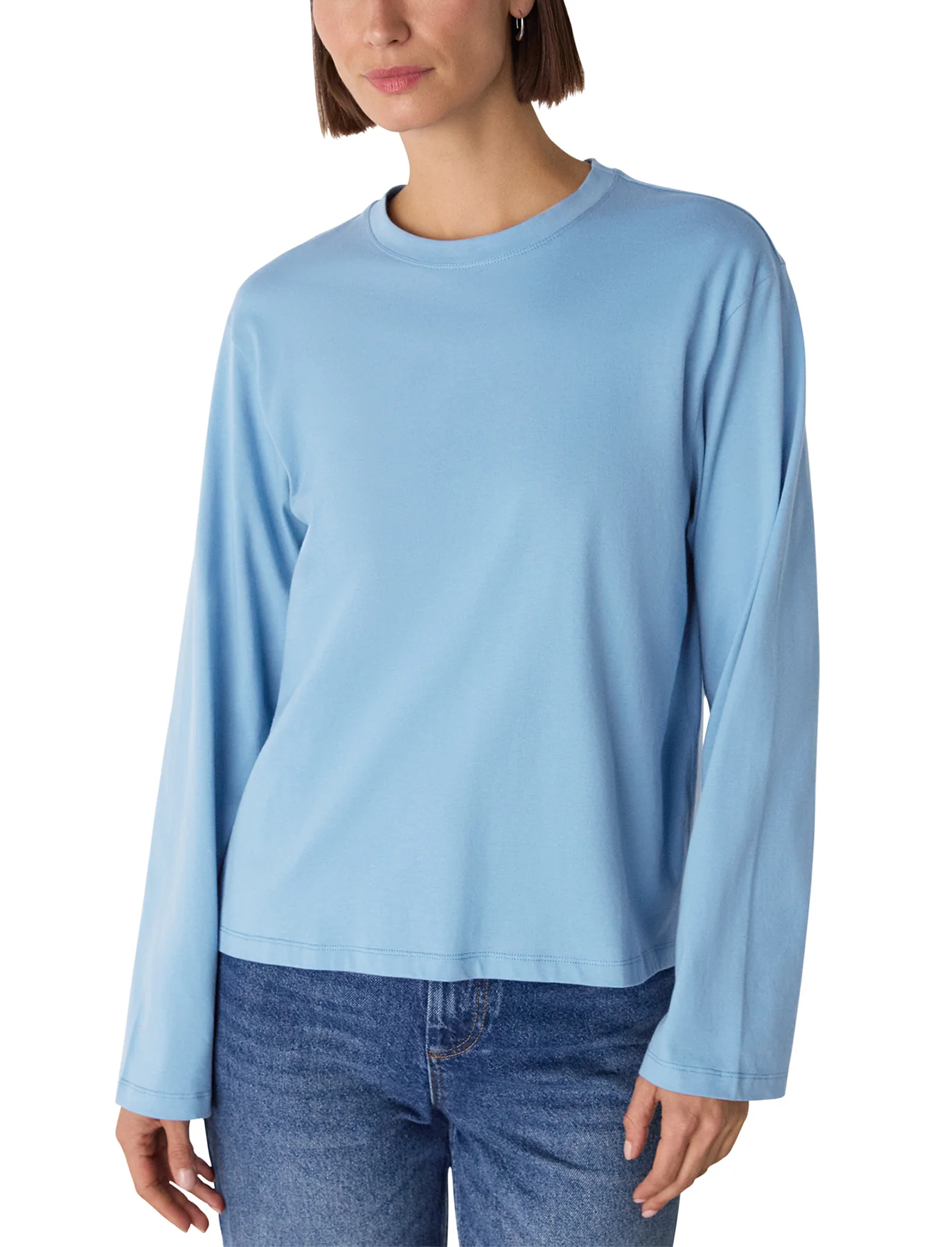 Relaxed Long Sleeve Tee Blue - Image 2
