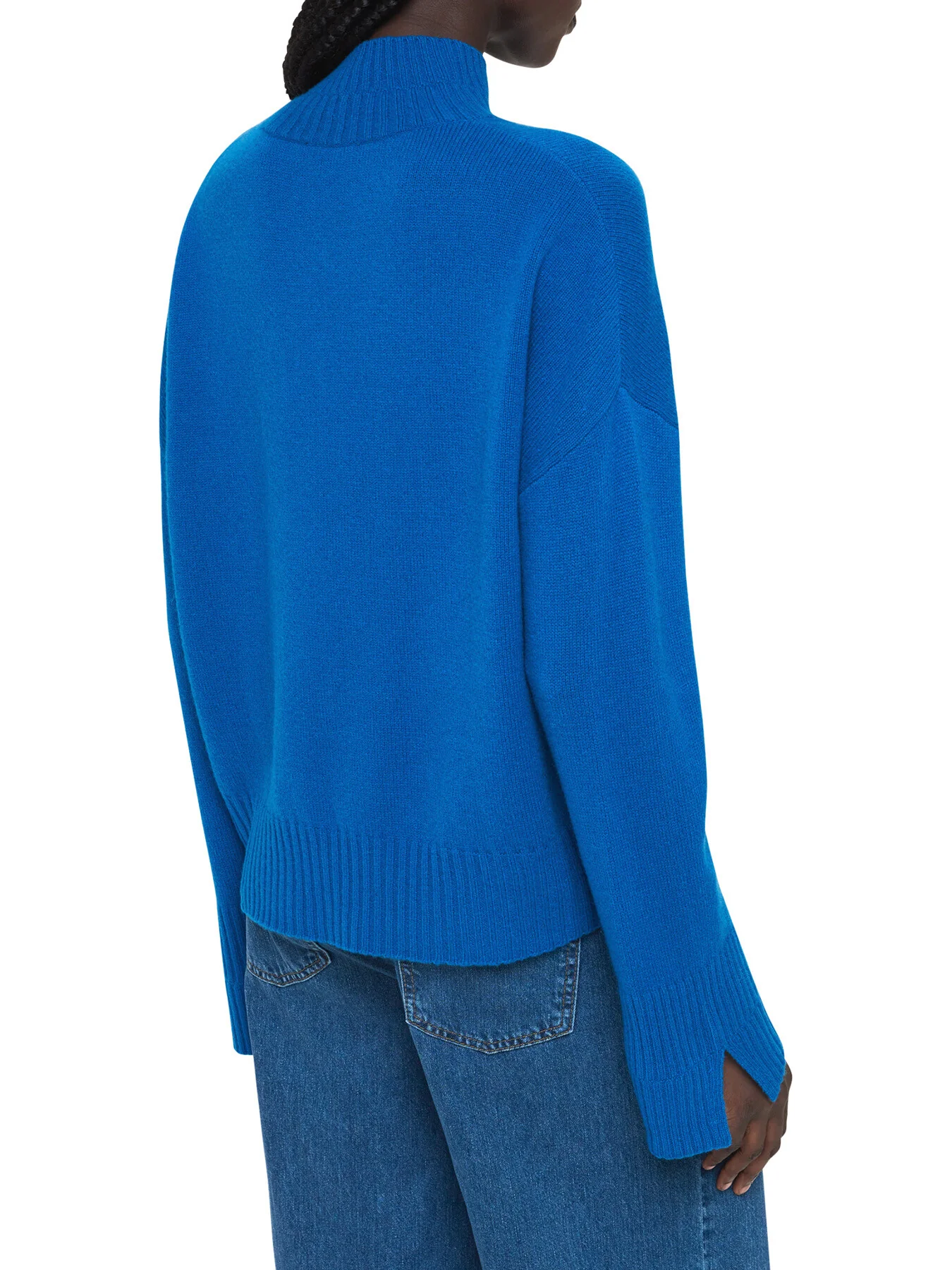 Wool Double Trim Funnel Neck - Image 3
