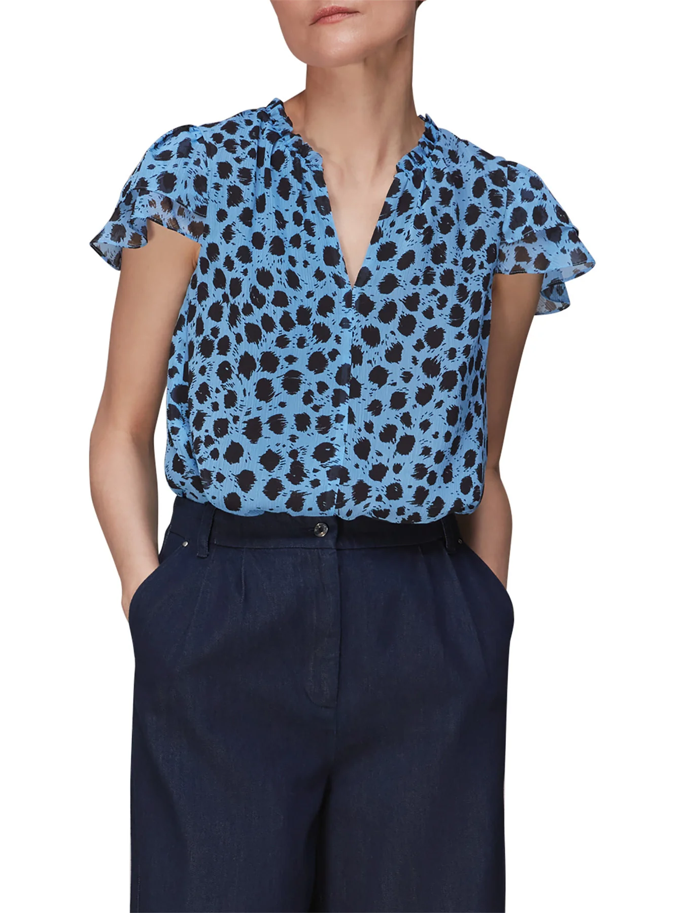 Brushed Dalmatian Blouse - Image 2