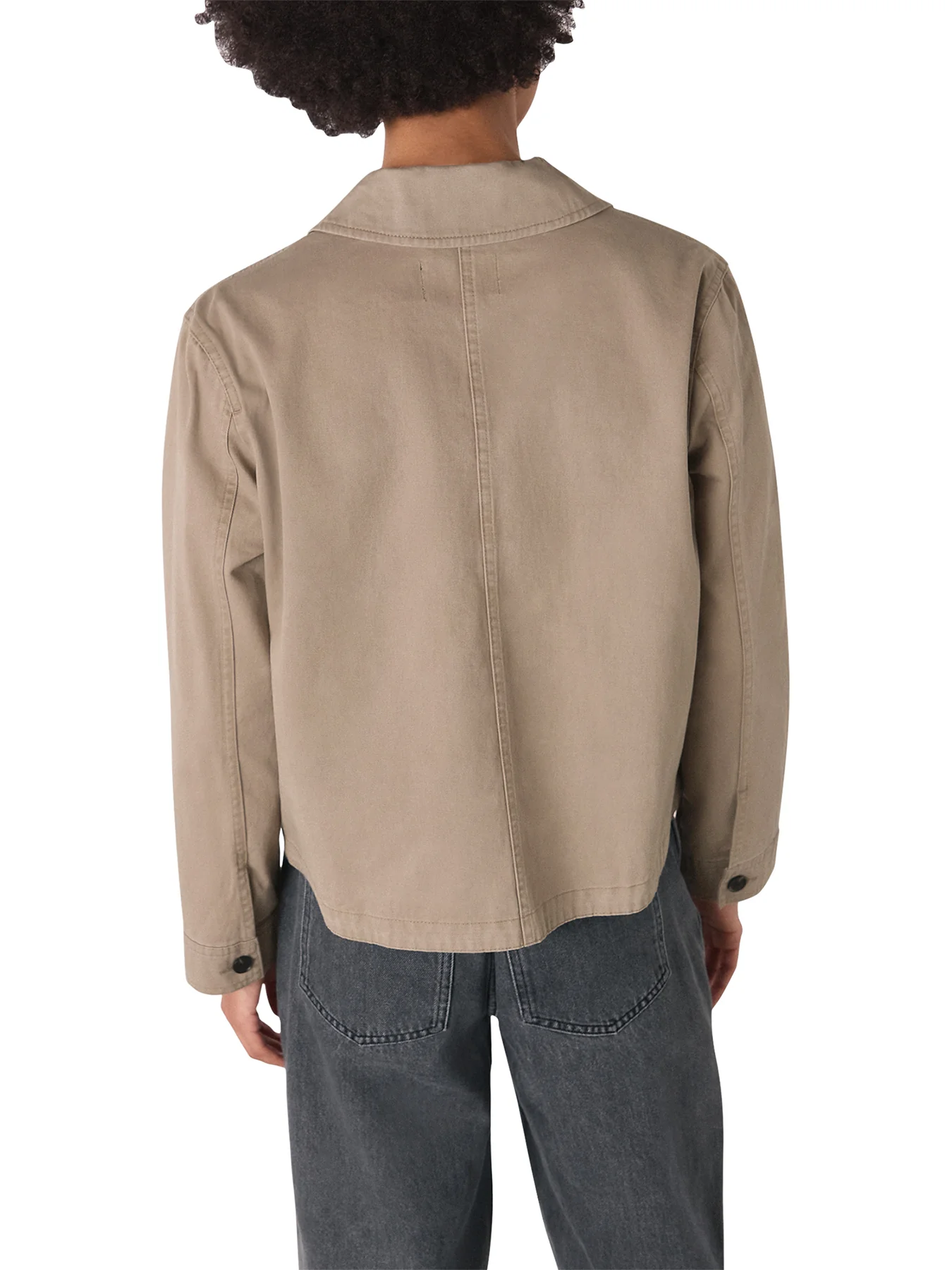 Taupe Marie Casual Jacket - Image 3