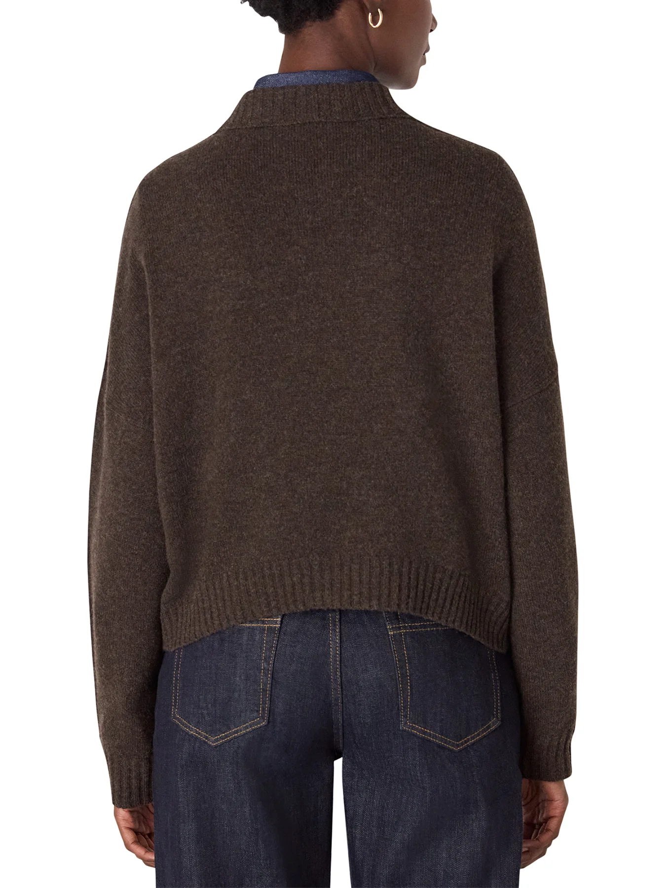 Wool Curved Hem Knit - Image 3