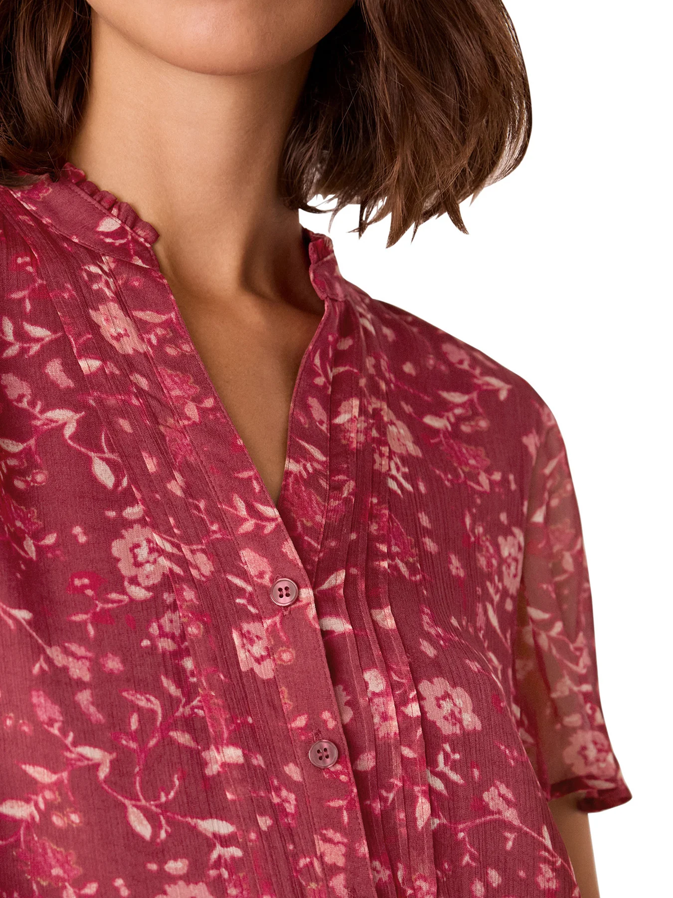 Ditsy Floral V Neck Blouse - Image 4