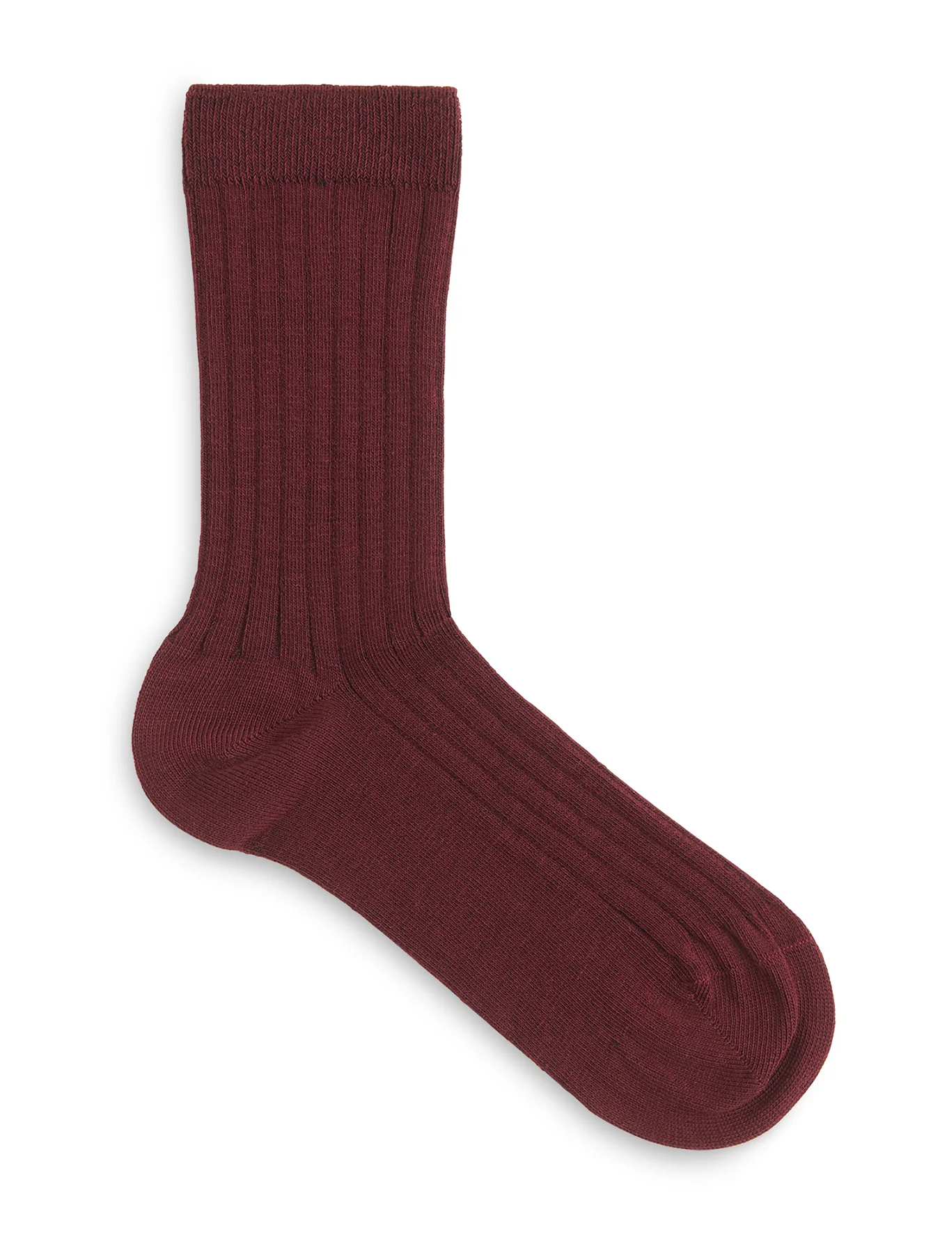 Classic Ribbed Sock Red - Image 2