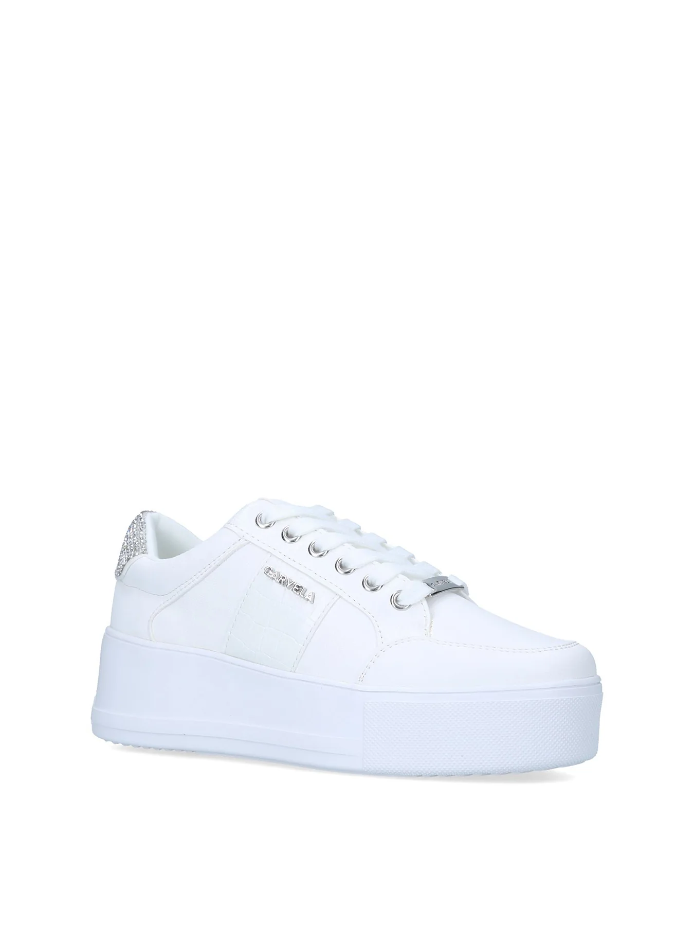 Jive Lace Up Trainers White - Image 3