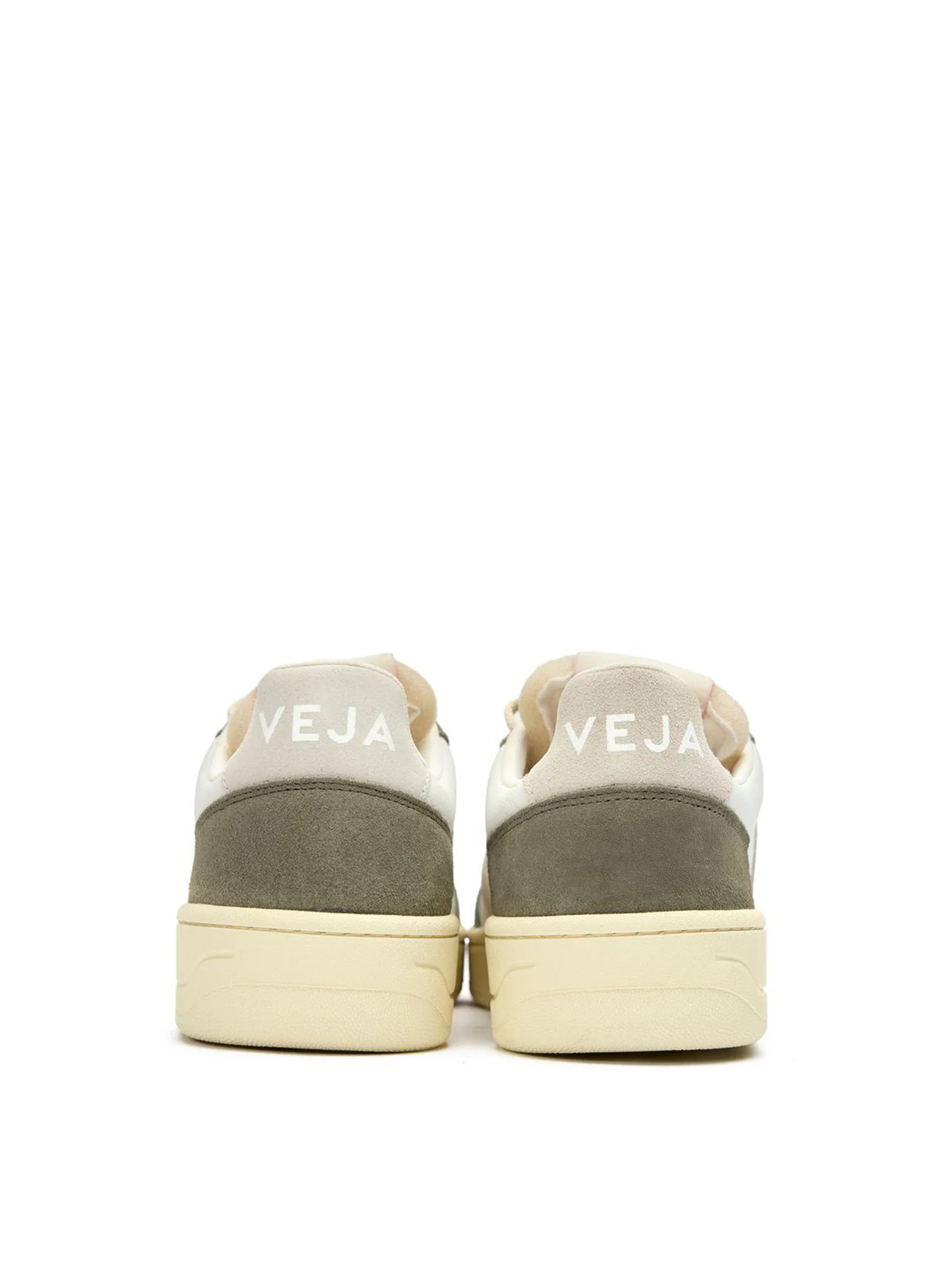 V-82 Leather Trainers White Natural Khaki - Image 3