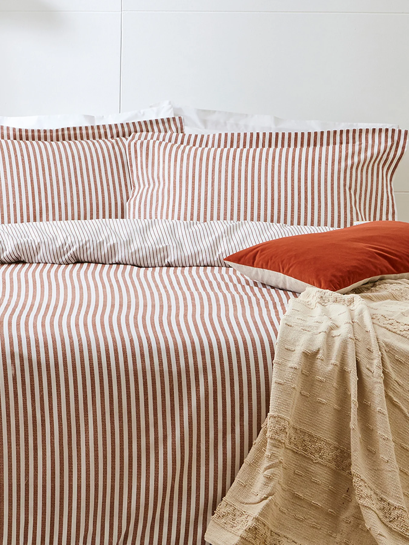 Hebden Stripe Modern Duvet Cover Collection - Image 2