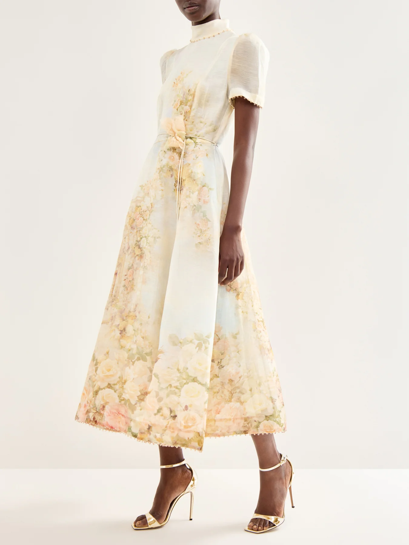 Memento Picnic Midi Dress Rose Cream - Image 2
